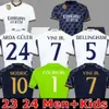 23 24 Maillots de football Maillot de football du Real Madrid Camavinga Alaba Modric Vaerde Quatrième Camiseta Hommes et Enfants Uniformes Vini Jr Bellingham