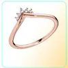 FAHMI 100 925 sterling zilver 2019 herfstpreview Shine veelzijdige ring Rose Tiara Wishbone Ring heldere sprankelende kroonring2131960