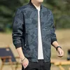 남성용 재킷 2023 남자 폭격기 재킷 스프링 가을 슬림 핏 야구 남성 위장 스포츠 코트 청년 활력 매일 옷