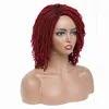 Synthetic Wigs Synthetic Braided Faux Locs Wigs for Black Women Dreadlocks Faux Locs Crochet Hair Wigs Heat Resistant Short Afro Curly Wigs HKD230818