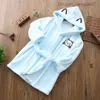 Pijama Polar Kalın ve Sevimli Kız Bebek Karikatür Hoodie Bebek Banyo Havlusu Sevimli Kış Bebek Giyim Pijamaları Z230818