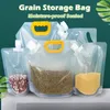 Matlagringsorganisation sätter 155L Portable Packaging Bag Återanvändbart kornförseglad insektsäker fuktproof Freshaving Kitchen Tools 230817