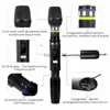 Microfones novos 1pcs/set ux2 uhf auto sem fio sistema de microfone sem fio com receptor para o misturador de amplificador mixer side withop barring áudio hkd230818