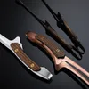 BBQ Tools Akcesoria Profesjonalny klip z grilla na świeżym powietrzu z drewnianym uchwytem Szpiegowanie ze stali nierdzewnej Stek Food For Party Camping Tool 230817