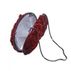 Torby wieczorowe luksusowe czerwone sprzęgła ślubne torba moda szlachetna kryształ kryształowe damskie łańcuch torebki żeńskie torebki ślubne
