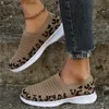 Dress Shoes Women's Leopard Tennis Sneakers Summer Autumn New Mesh Breathable Sport Shoes Ladies Walking Running Flats Zapatos De Mujer T2308