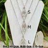 Подвесные ожерелья для хранения кристаллического ожерелья клетки смену регулируемым сетевым металлом для женщин мужские камень сбор