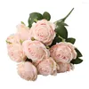 Dekorativa blommor Imitation Rose Desktop Centerpiece Artificial Flower for Wedding Table Home Party Decorations Diy Supplies
