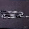 Chains KJJEAXCMY Fine Jewelry 925 Sterling Silver Beads Fashion Thick Diameter 2.5 Mm Female Style Necklace( Long 65 Cm)