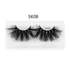 False Eyelashes New Style 3D 25Mm 100% Mink Hair Dramtic Long Wispies Fluffy Handmade Fl Strips Lash Extension Makeup Tools Drop Deliv Dh50N