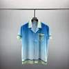 Herren-T-Shirts Sommeranzug 3D Digitaldruck T-Shirt Lapel Shirt Offene Futter Hawaii