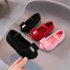 Sneakers Girls Princess Loafers Baby Children Wedding Flats Shoe Solid Color Toddler Casual Shoes J230818