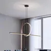 Kroonluiers Arrangementen post modern geometrisch patroon LED -draadlicht Minimalistisch lamp Indoor Designer Home Decor Lights
