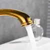 Bathroom Sink Faucets Basin Euro Luxury Gold Jade Deck Faucet Single Handle Bath Vanity Taps Mixer Brass Made