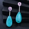 Stud Earrings GODKI Bohemian Waterdrop Trendy Cubic Zircon Beach For Women Wedding Engagement Party JEWELRY GIFT