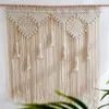 Tapestries Bohemian Macrame Curtain Door Wall Hanging Woven Tapestry Room Divider Curtains Wedding Boho Backdrop Decor 230817