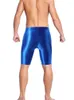 Pantaloncini da uomo lucido convesso convesso pieghevoli da uomo fitness palestra atletica che gestisce tronchi kness lunghezza pantalones cortos boxer bermuda