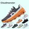 2023 Onclouds Cloudmonster Zapatillas para correr Hombres Mujeres Diseñador Zapatillas de deporte Cloud Monster Fawn Cúrcuma Hierro Hay Crema Dune Trainer Sneaker Tamaño 36-45