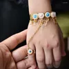 Bangle Baby Child Gold Color Bangles Ethiopian Bracelet African Bead Party Gifts