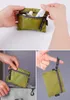 dhl300pcs 코인 지갑 폴리 에스테르 솔리드 방수 라인 단락 이어 라인 짧은 보관 가방 녹색 빨간색