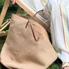 イブニングバッグ高容量バケツタイプワンショルダーレディースバッグハンドバッグファッション汎用性のある草織り女性のためのトート
