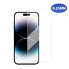 Premium-Qualität 0,25 mm Displayschutzfolie für iPhone 14 Pro Max 13 Plus 12 Mini HD 9H 2,5D gehärtete Glasfolie mit Einzelhandelsverpackung, kostenloser Versand