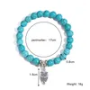 Strand Ihues European American for Women Bohemian Ethnic Style Turquoise Bracelets Girls Daily Decoration