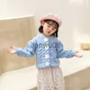 Pull printemps et automne filles pull tricots vêtements pour enfants Cardigan 2022 nouveau manteau à manches bulle filles à la main Rose pull x0818