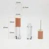 Storage Bottles 3.5ml Empty Clear Pink Transparent Heart Shape Lip Gloss Tube 36pcs