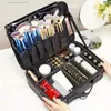 1pc Professional Makeup Train Case - Portable Organizer for Cosmetics, Brushes, and Toiletries - Perfect for Travel and Storage