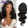 Kantpruiken maxine body wave staart menselijk haar lange golvende 150 g trekkoord staartomwikkel rond staart Braziliaans Remy Hair 230817