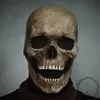 Máscaras de festa Halloween decoração do crânio máscara máscara de cabeça de cabeça de cabeça cheia máscara de caveira móvel maxilha de hortor de terror skeleton Festume máscara 230817