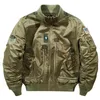 Herrjackor 2023 Bomber Men Vattentät pilot Baseballrock Male Army Air Force Standcollar Big Pocket Causal Jacket Autumn Spring 230817