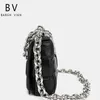 Crossbody Bag 7a Cassettes BottEvenets Woven Chain Pillow Handheld Liten fyrkantig kohud Tofu Tideai2w