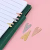 10Pcs Hollow Metal Positioning Bookmark Holder Pagination Book Clip Creativity Students Reading Marks Stationery Supplie