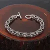 Link armbanden foyuan zilveren kleur vintage mode sieraden gepersonaliseerde heren om mani padme hum bracelet verjaardag cadeau