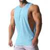 Herren Tanktops Plus Size Fitnessstudio Weste Top Clothing Männer Feste Farbe Polyester Fashion Herren