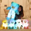 Poupées en peluche 32-50cm Lumineux Creative Light Up LED Ours en peluche Animaux en peluche Jouet en peluche coloré Glowing Teddy Bear Cadeau de Noël pour enfant 230818