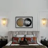 Wall Lamp American Luxury Charge Crystal Living Room Battery Sconce Light Fixtures Modern Bedroom Bedside Indoor Lighting