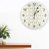 壁の時計家装飾用のモダンな幾何学時計リビングルームクォーツニードルハンギングウォッチキッチン
