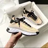 Luxury Designer Running Sneaker Shoe Women White Sports Round Head Lacing Air Cushion Height Casual Trainers Classic Girl Lace-Up Shoes Plus Size 41 42