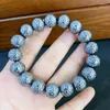 Strand Terahertz Bracelet Palindrome Beads Energy Stone Hand Row Nown Healthy Healthy Real Plycrystalline Men女性カップルファッションジュエリー