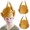 BERETS Turkiet Thanksgiving Hat Novelty Cooked Chicken Bird Secret Beanies Santa Fancy Dress