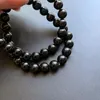 Strand Natural Black Tourmaline Stone Bracelet Round kralen Mannen Women Girls Protection Sieraden 1pc Dropship