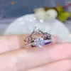 Clusterringen kjjeaxcmy fijne sieraden mosang diamant 925 sterling zilveren vrouwen combinatie ringsteuntest