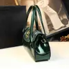 Tegenes Stijlvolle vrouwen Top Handgreep Luxe Patent Leather Snake Skin Print Elegant Madam grote capaciteit Schouder Casual Tote 2023 Nieuwe HKD230818