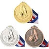 Decorative Objects School Sports Football Competition Games Prizes Gold Silver Bronze Medals Trophy Commemorative Medal for Souvenir Gift 230818