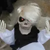 Pluszowe lalki Halloween horror dekoracja elektryczna płacz szkielet oczu duchy świecą