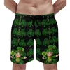 Herrshorts St Patrick's Day Gym Happy Patricks Amazing Shamrocks Hawaii Beach Man Sport Bekväma tryck Swim Trunks