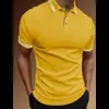 Men's Polos Polo Shirt Cutting And Printing Fine Clothing Stitching Summer Fashion Short Sleeve Casual Plus Size Tshirt Top 230817